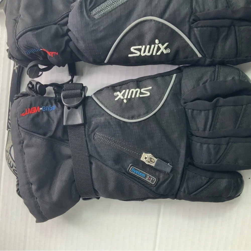 Swix System 3-in-1 Aqua-Vent Waterproof Ski Gloves - Black - Men’s - Picture 7 of 7